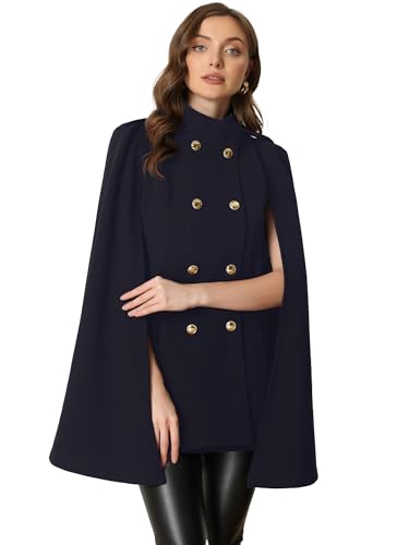 Amazon.com: Allegra K Cape Coats for Women's Winter Vintage Slit